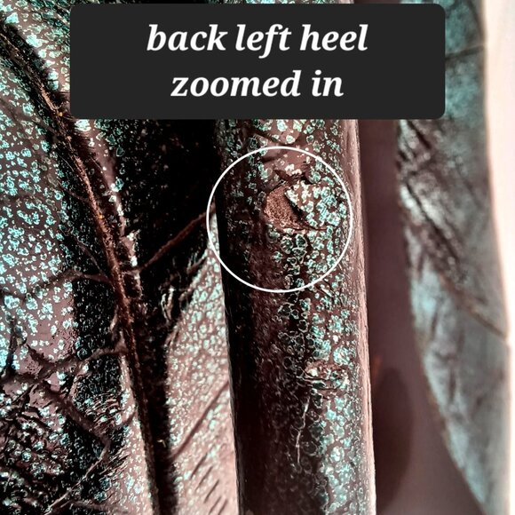 KAMI by Bakers 6 in heels Teal Forest Green Satin Sheen look - Picture 9 of 16